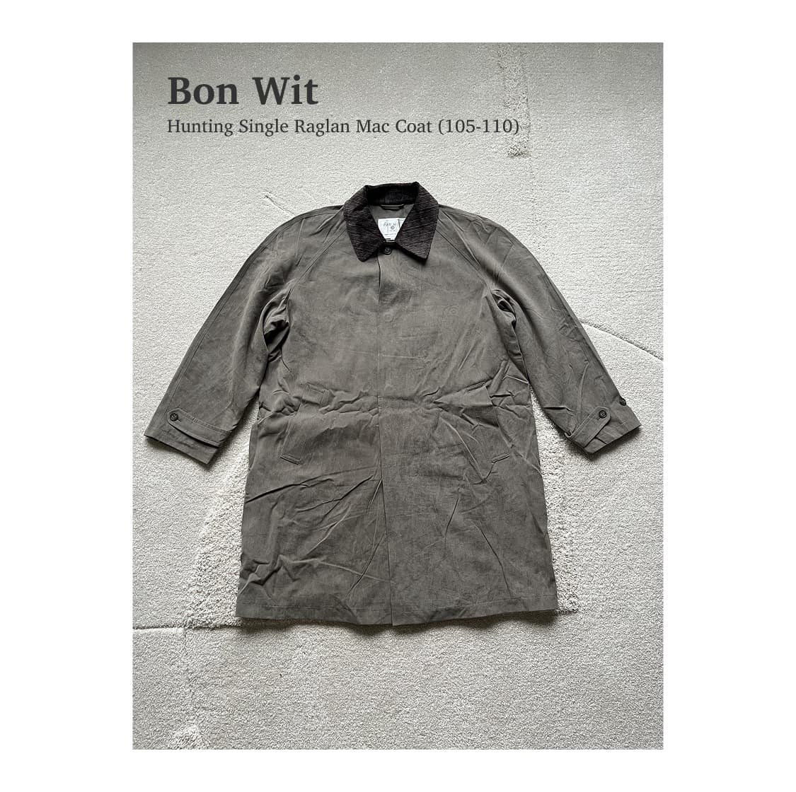Bon Wit 헌팅 싱글 래글런 맥코트 (105) 상품이미지1