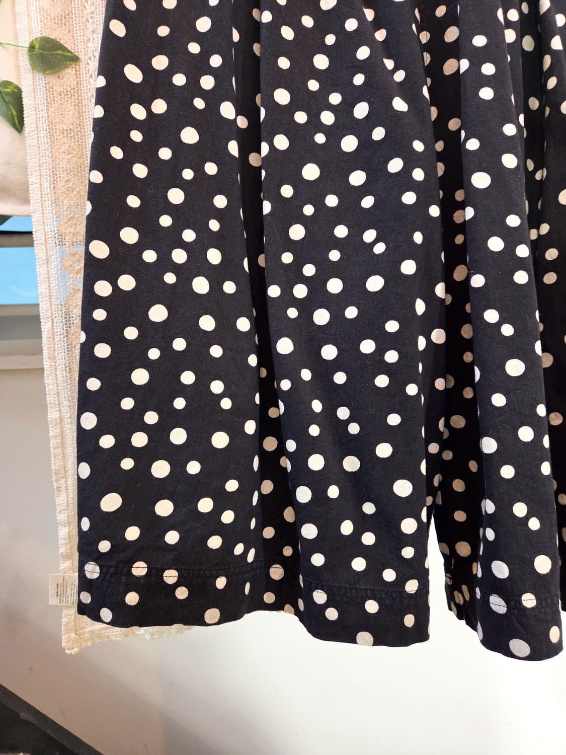 도트 와이드 팬츠 상품이미지4