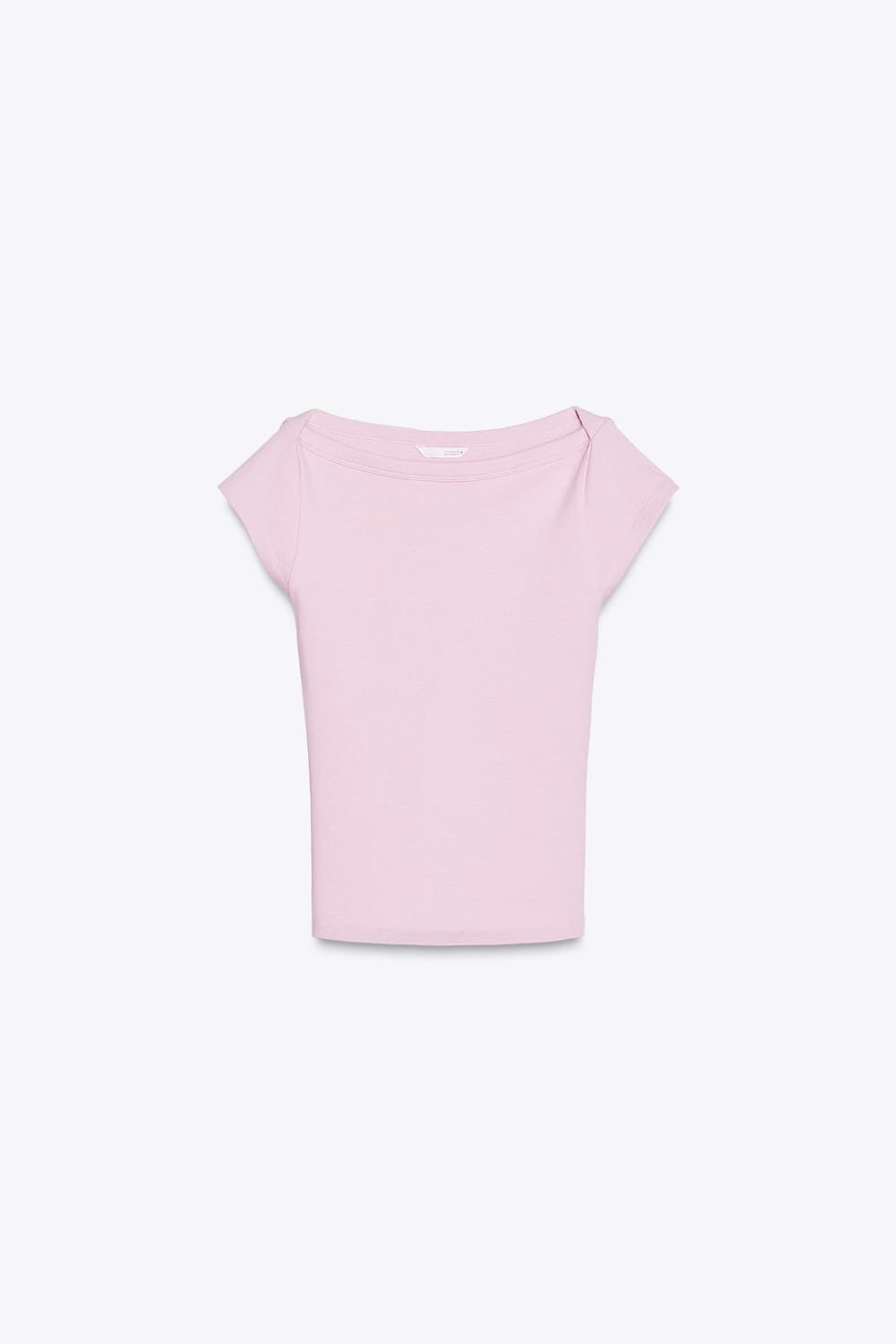 ZARA 자라 보트넥 탑 핑크 상품이미지6