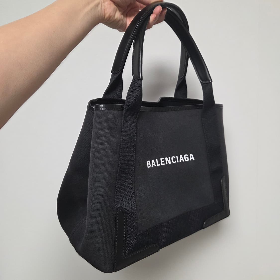 BALENCIAGA 발렌시아가 정품 카바스 스몰 토트백 숄더백 캔버스백 상품이미지1