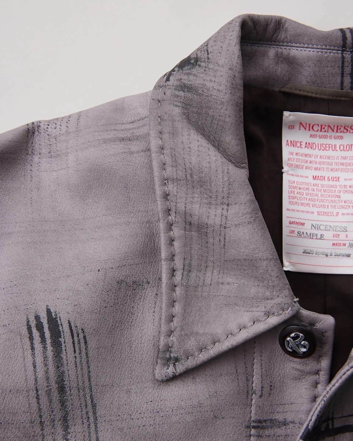 나이스네스 NICENESS 가죽자켓 JAY L사이즈 판매합니다. 상품이미지6