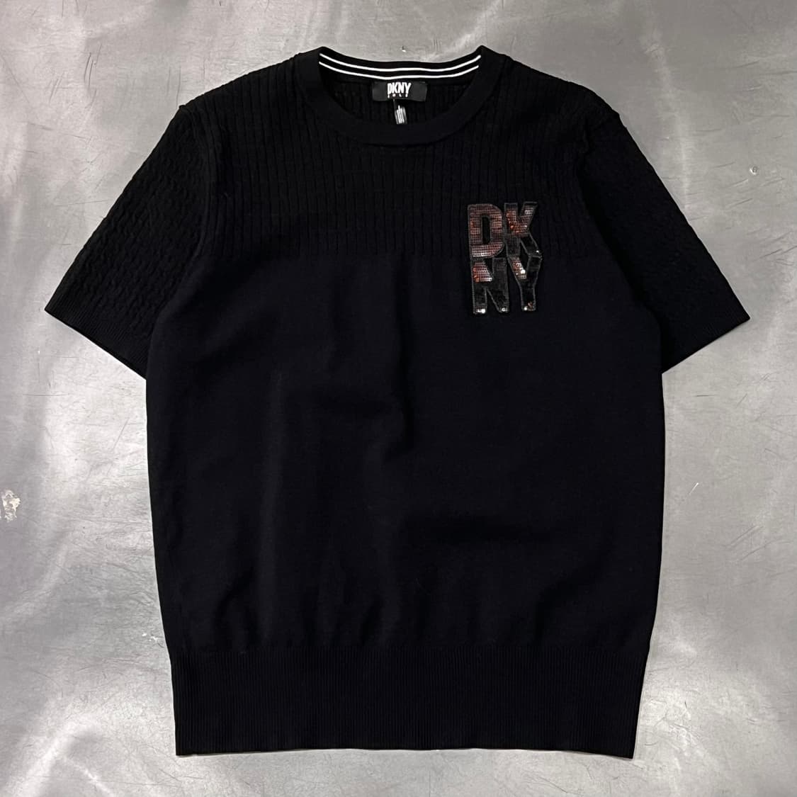  dkny 로고 하프 니트 y15740 상품이미지1