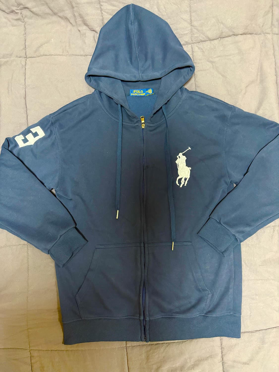 폴로 랄프로렌 빅포니 후드집업 네이비 상품이미지1