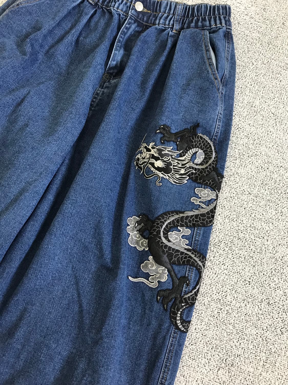 오리엔탈 자수 데님 벌룬 팬츠 상품이미지7