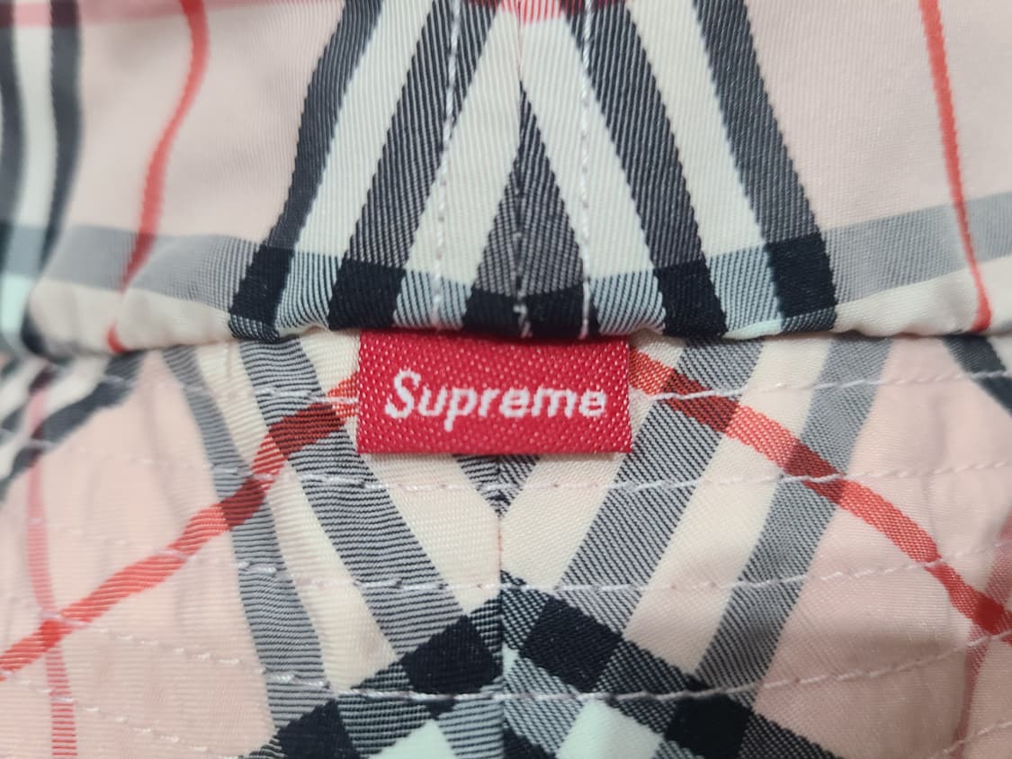 슈프림 버버리 크러셔 핑크 22SS 버킷 상품이미지4