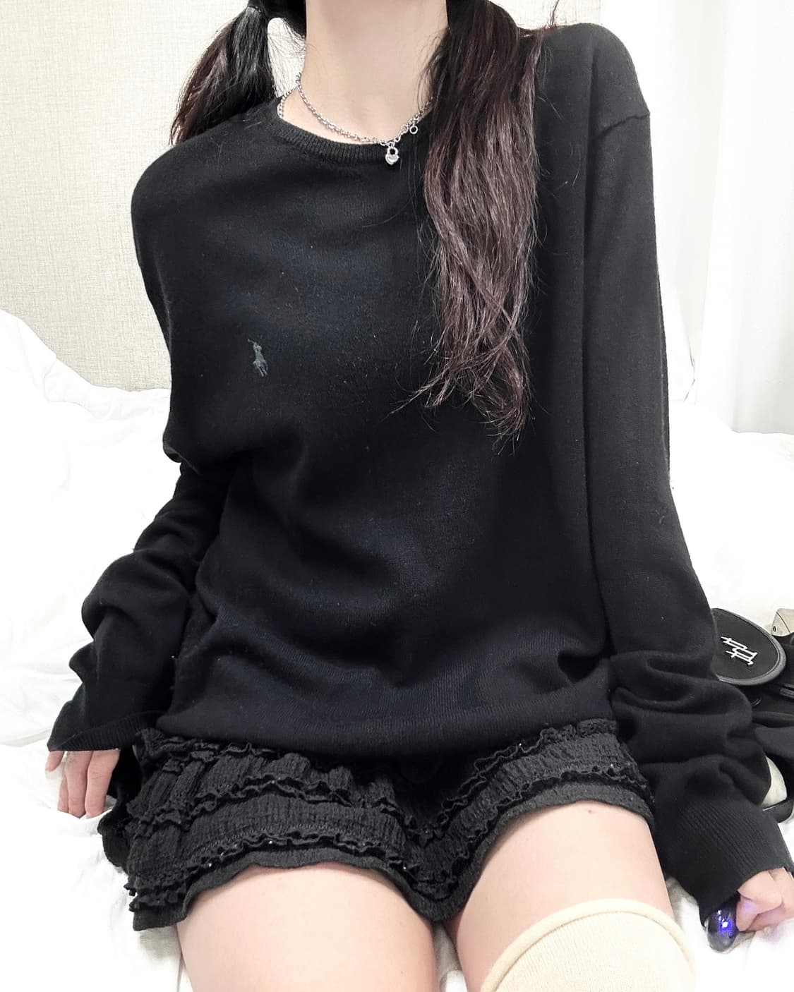 폴로 그레이포니 블랙 메리노울 니트 상품이미지3