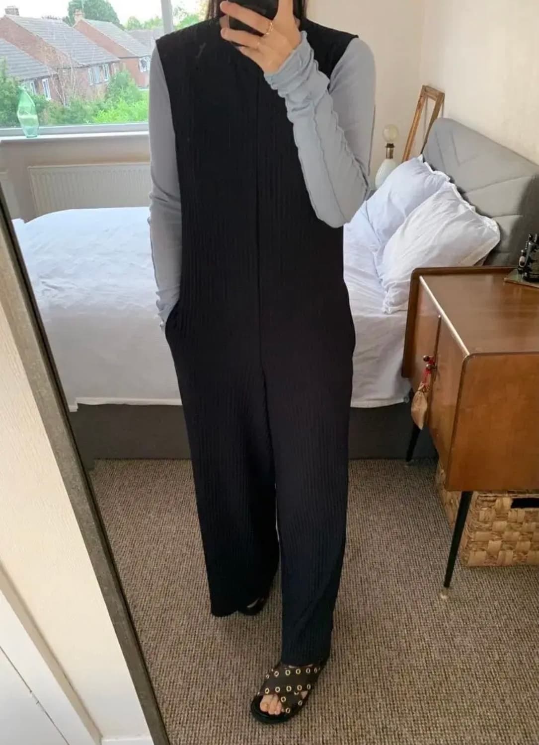 Cos 와이드레그 플리티드 점프수트 S 새상품 상품이미지7