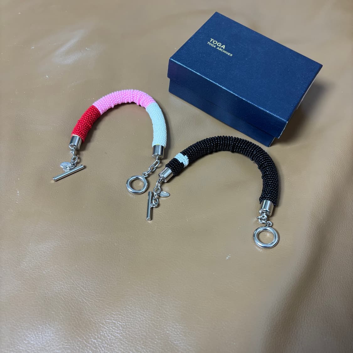 Toga 토가 레이어드 비즈 팔찌 2개 세트 상품이미지4