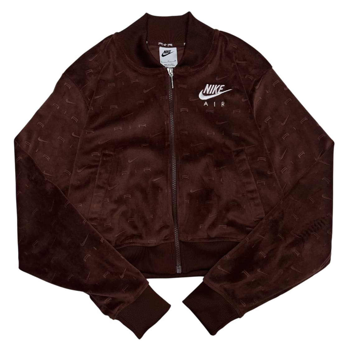 나이키 스우시 패턴 브릭 벨벳 집업 S 상품이미지3