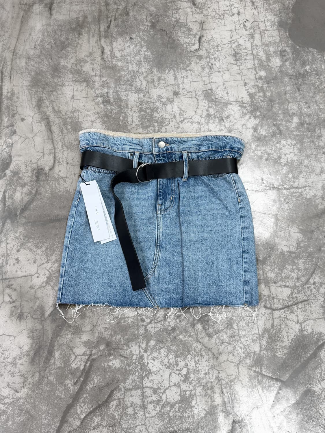 이로 아이콘스 쉐어링 트리밍 데님 스커트 상품이미지2