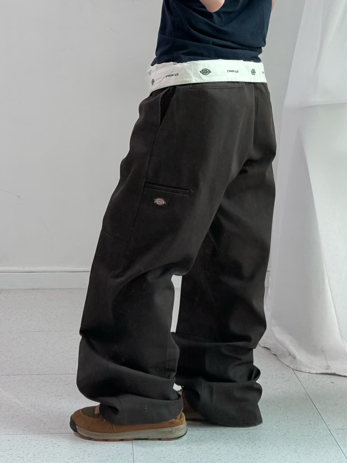 디키즈 브라운 더블니 루즈핏 팬츠 상품이미지3