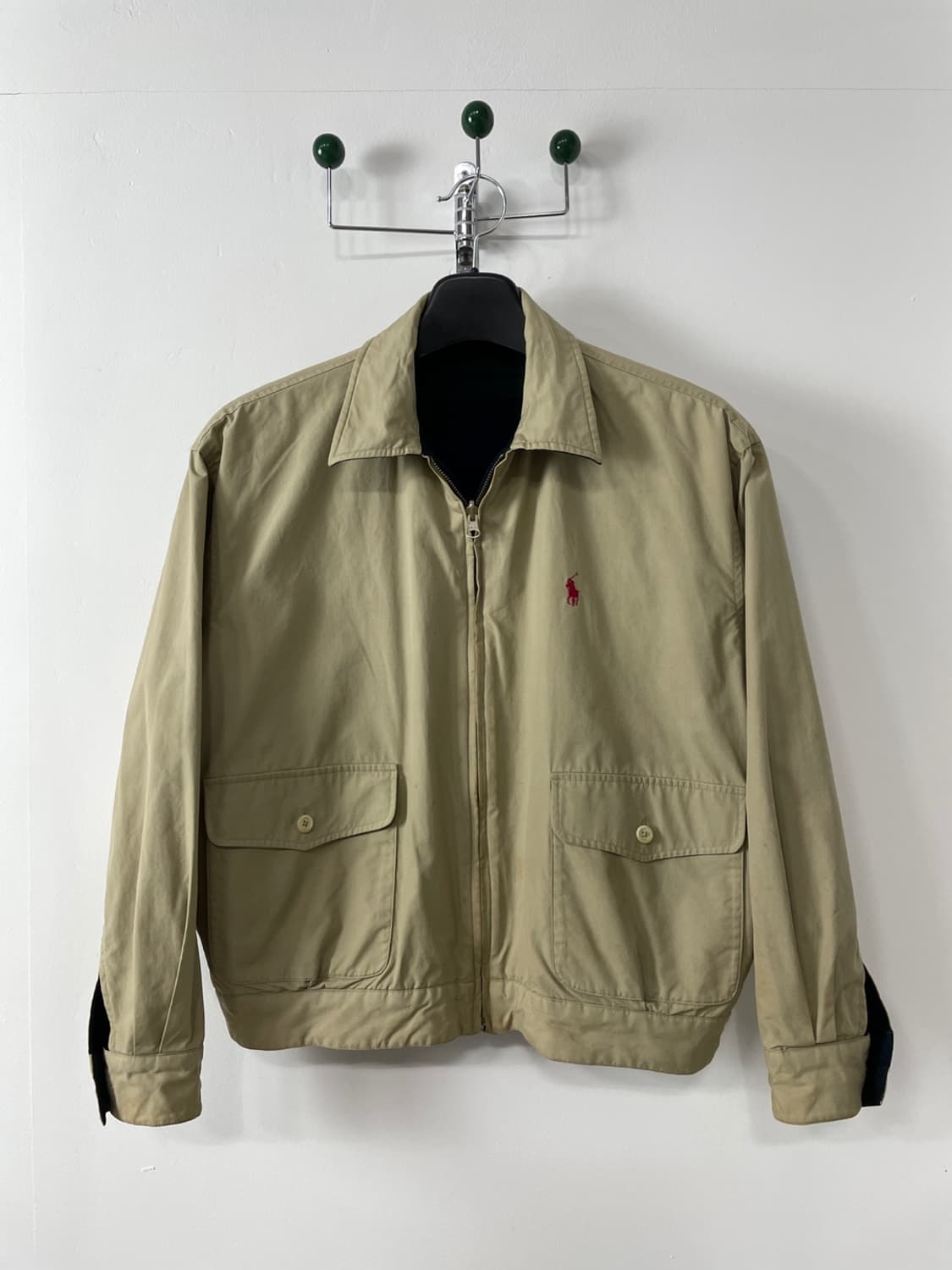 90s 폴로 랄프로렌 블랙와치 리버시블 블루종 자켓 상품이미지5