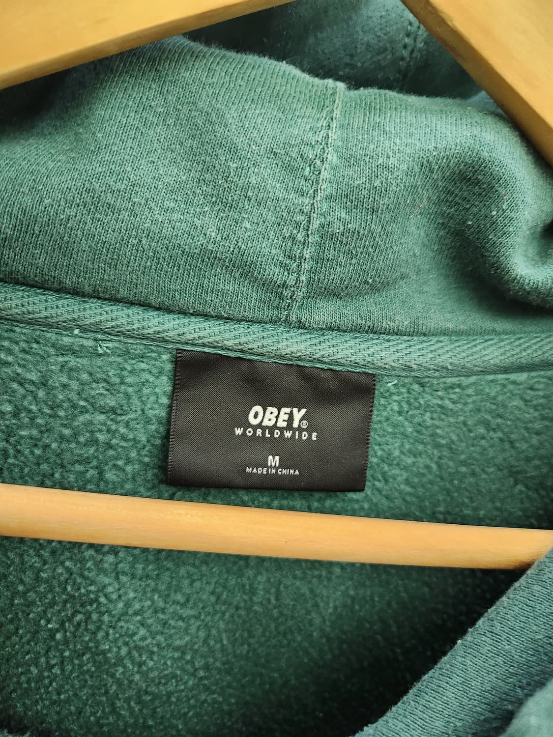 오베이 OBEY 오버핏 그린색 후드티 [2020.11] 상품이미지4