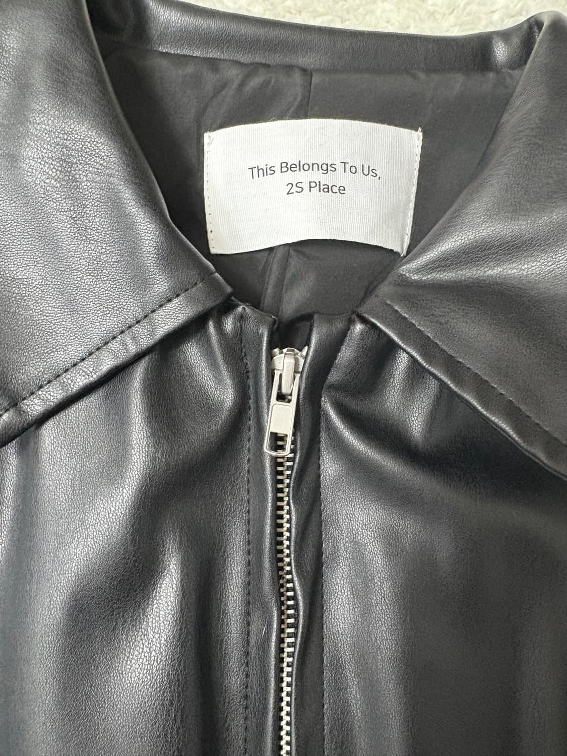 블랙 가죽자켓 상품이미지2