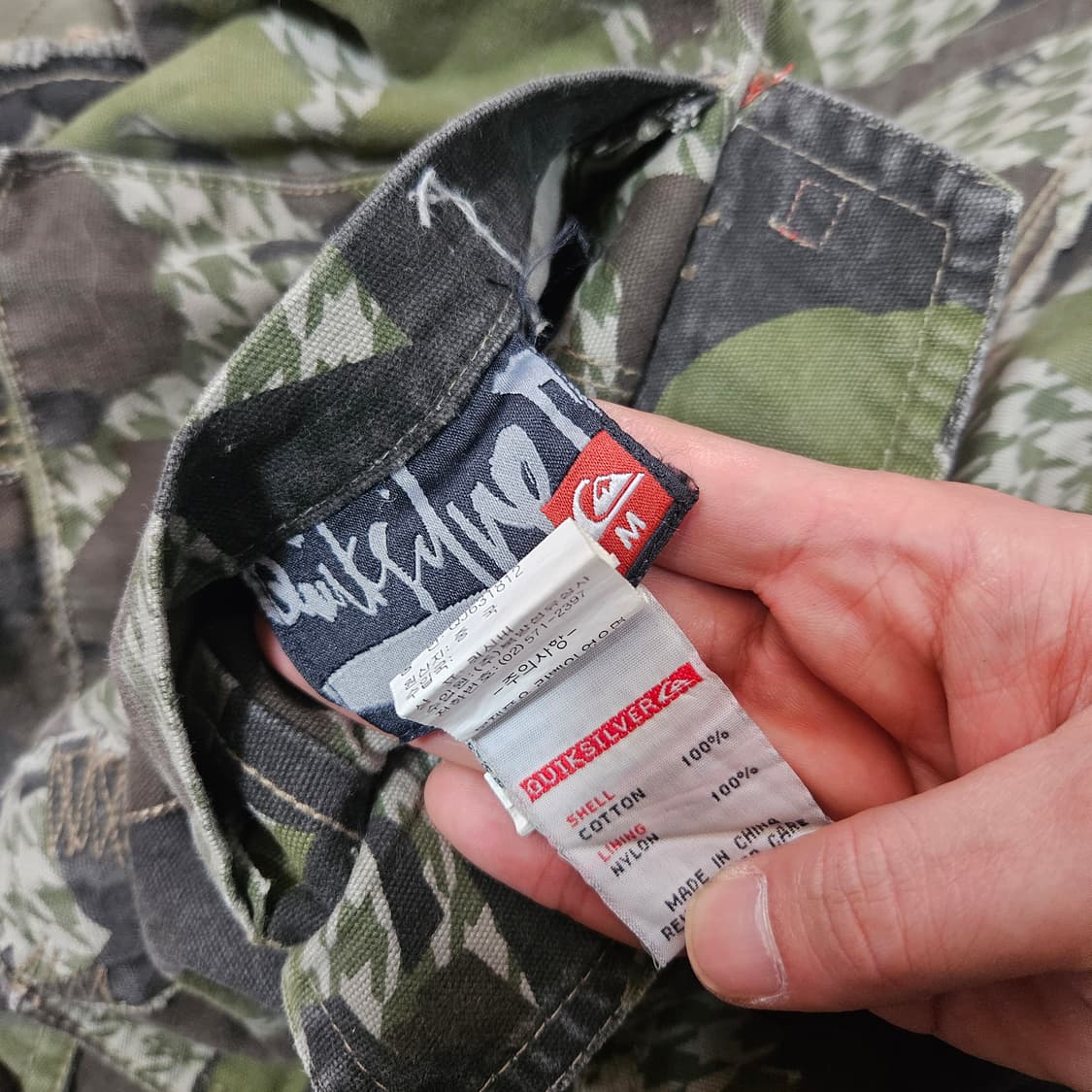 퀵실버(QuikSilver)00's 카모플라쥬 리버시블 야상 버튼 자켓 상품이미지7