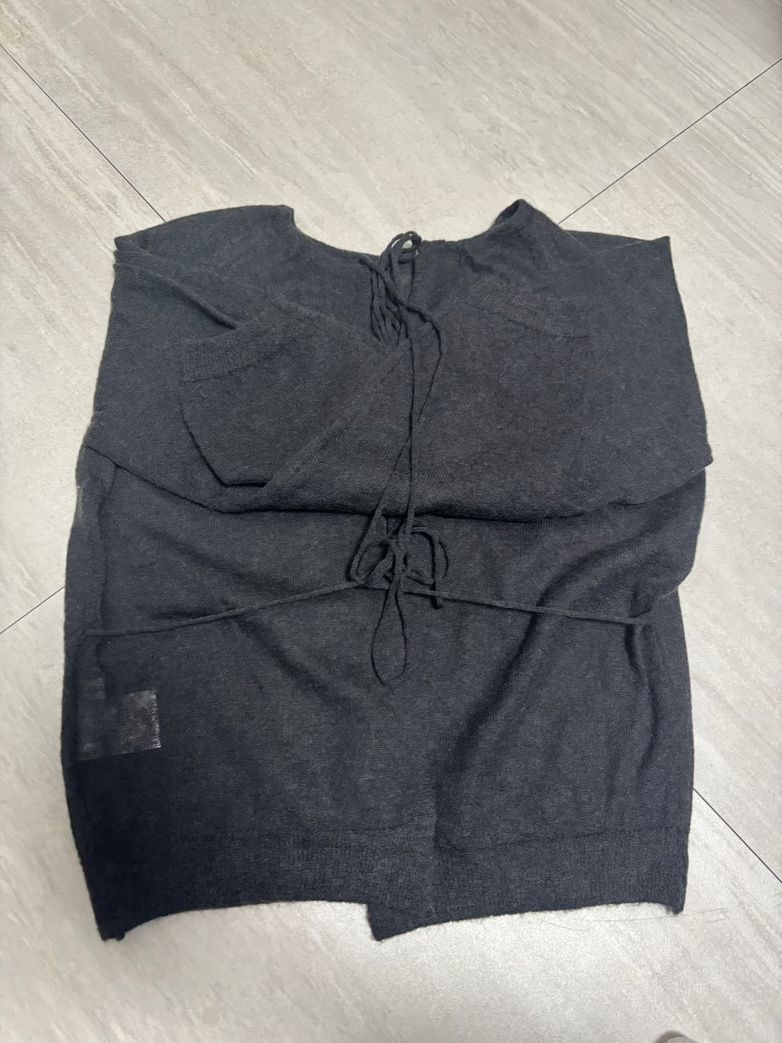 [MONOHA] 모노하 Kid 모헤어 가디건 / 다크그레이 상품이미지6