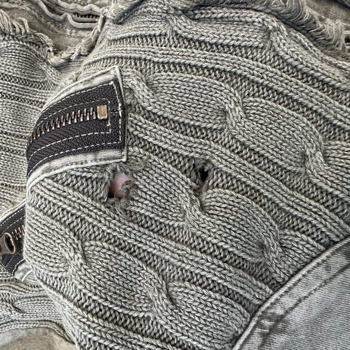 [여성M] 빔즈 니트 후드집업 상품이미지6