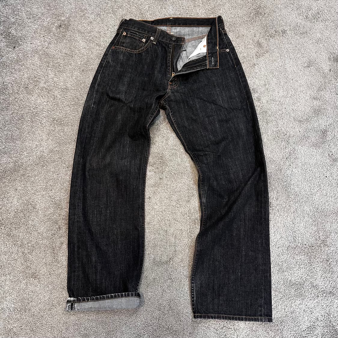 리바이스503 JPN 흑청 데님 팬츠(30) 상품이미지2