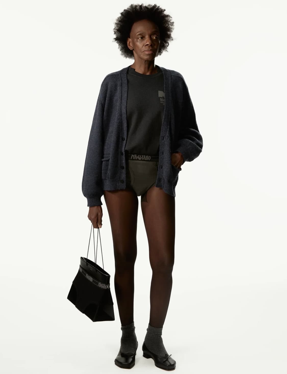 [M,L]마리아노 25fw 글램파 베이비 블루 가디건 상품이미지4