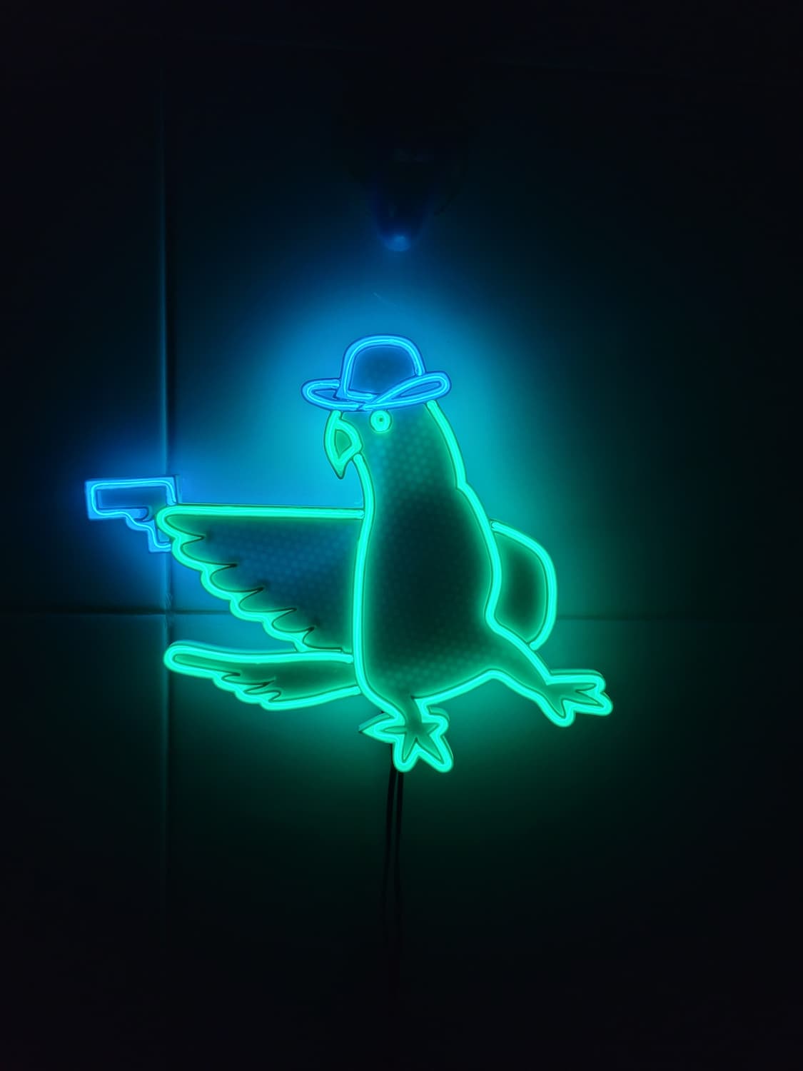 네온사인 앵무새 카우보이 led 램프 조명 무드등 상품이미지2
