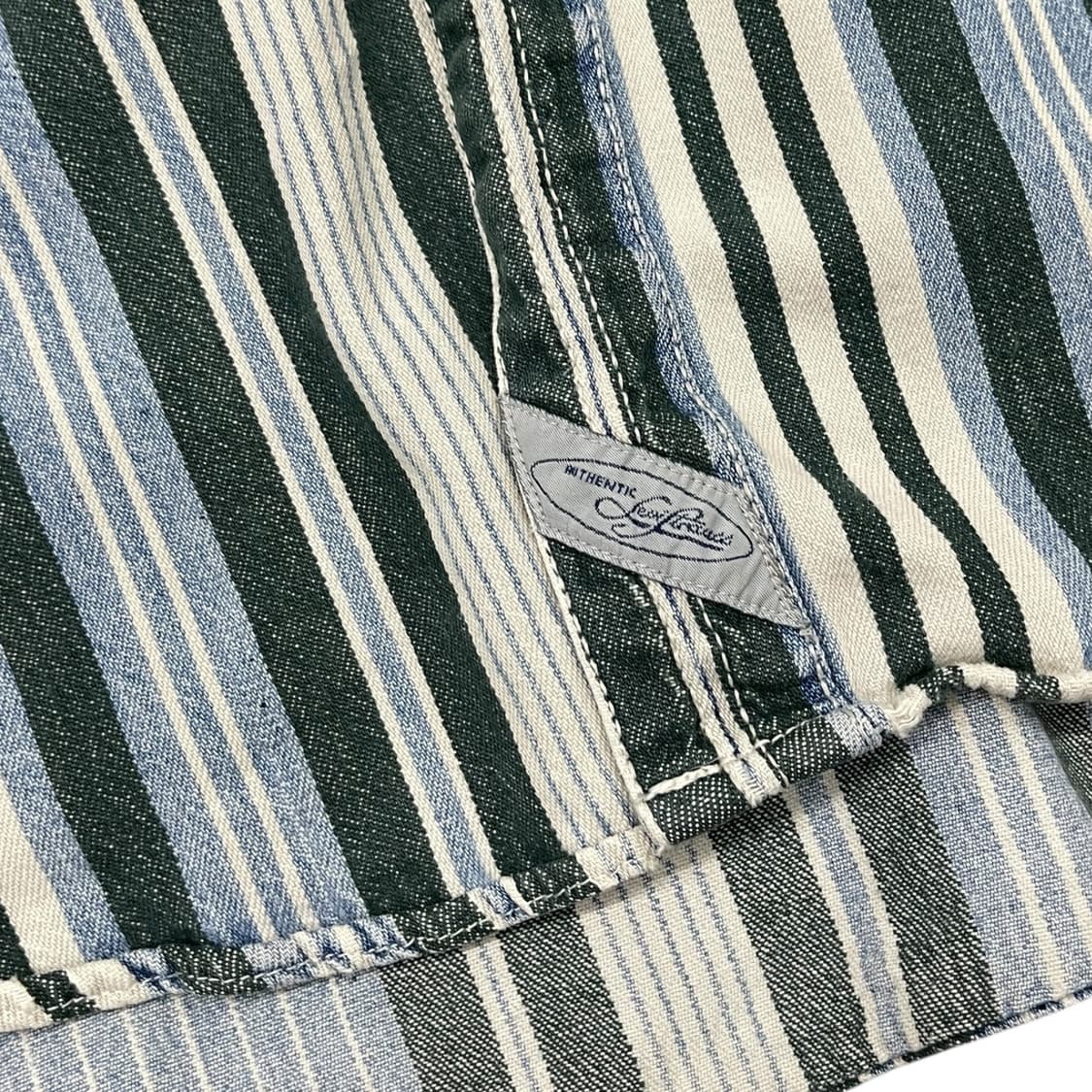 90s 리바이스 스트라이프 데님셔츠 상품이미지4