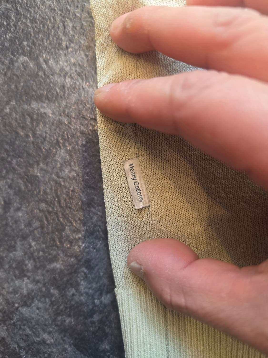 헨리코튼 솔리드 카라 니트(반팔) - 100  상품이미지8