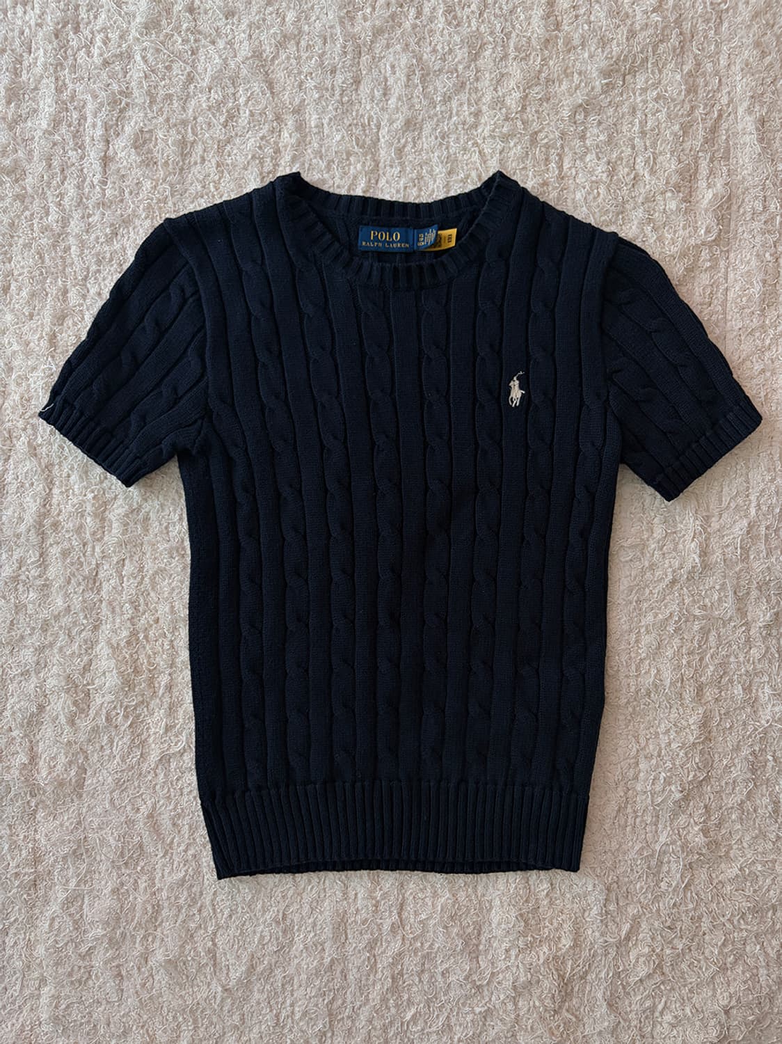 폴로 랄프 로렌 케이블 반팔 니트 상품이미지1