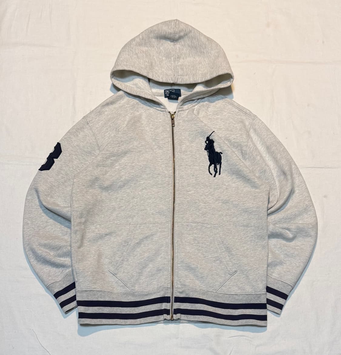 폴로 랄프로렌 빅포니 후드집업 멜란지 그레이 상품이미지1