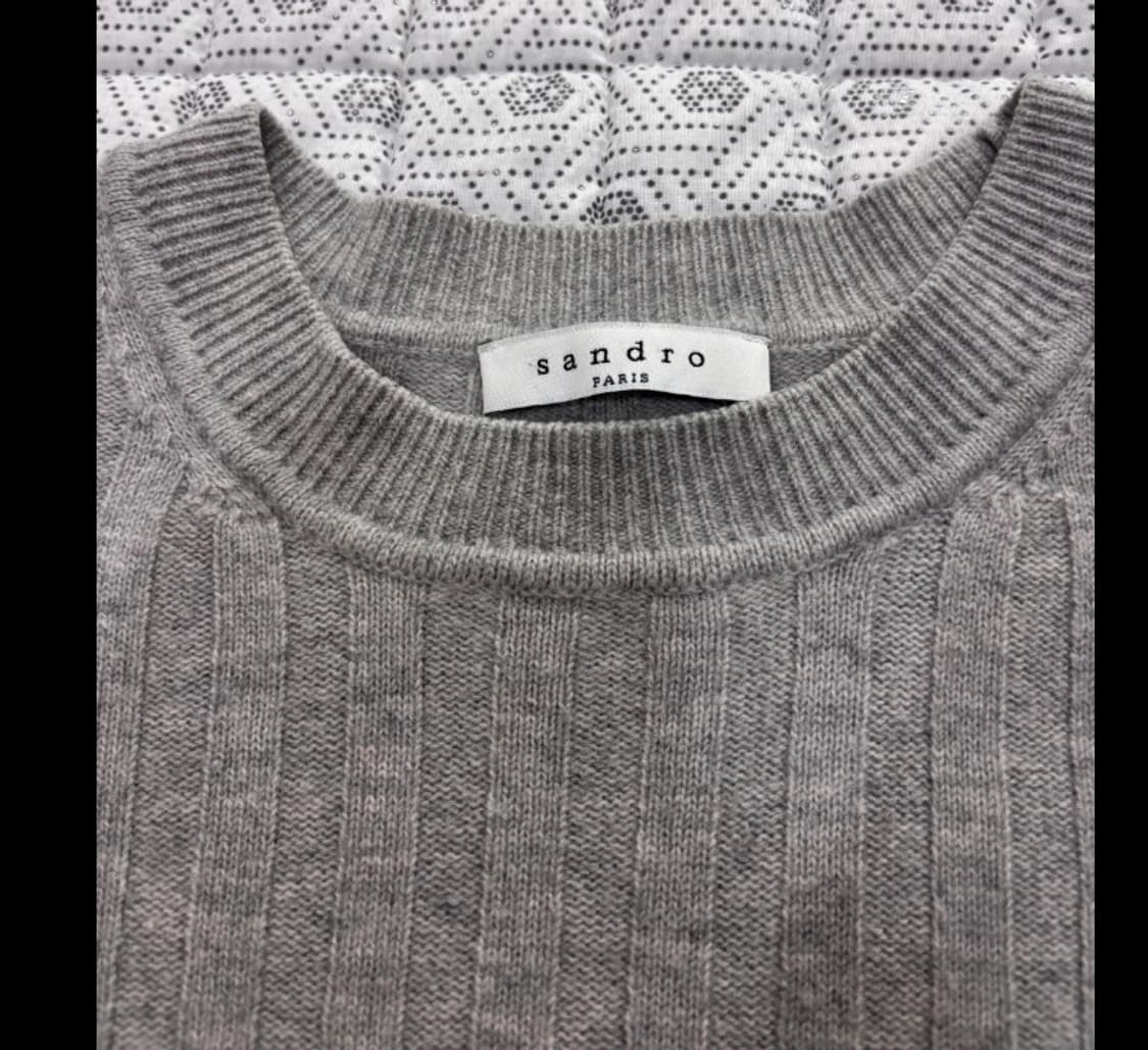 산드로Sandro 산드로 회색 리브 95 상품이미지3