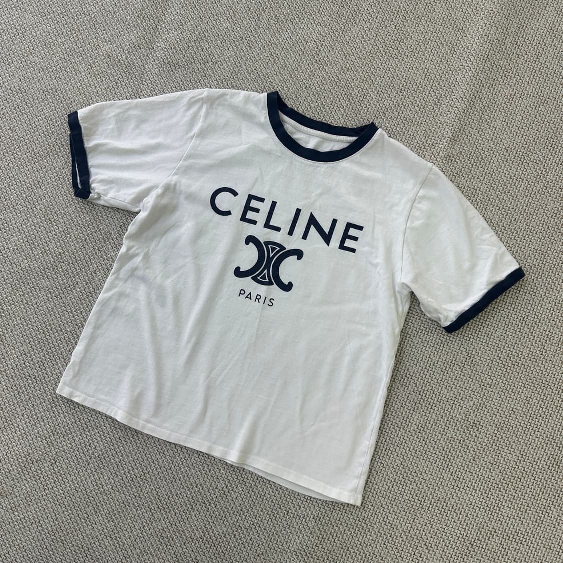 실측확인 빈티지 여성 라운드 반팔티 0416D 상품이미지1