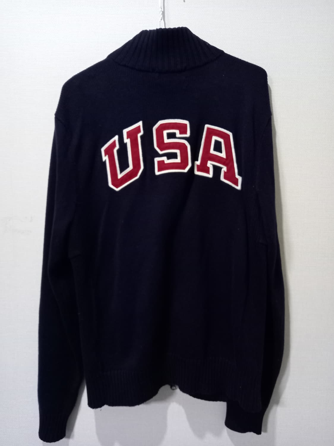 폴로 POLO 빅포니 성조기 USA 미국 니트집업 95/M 상품이미지3