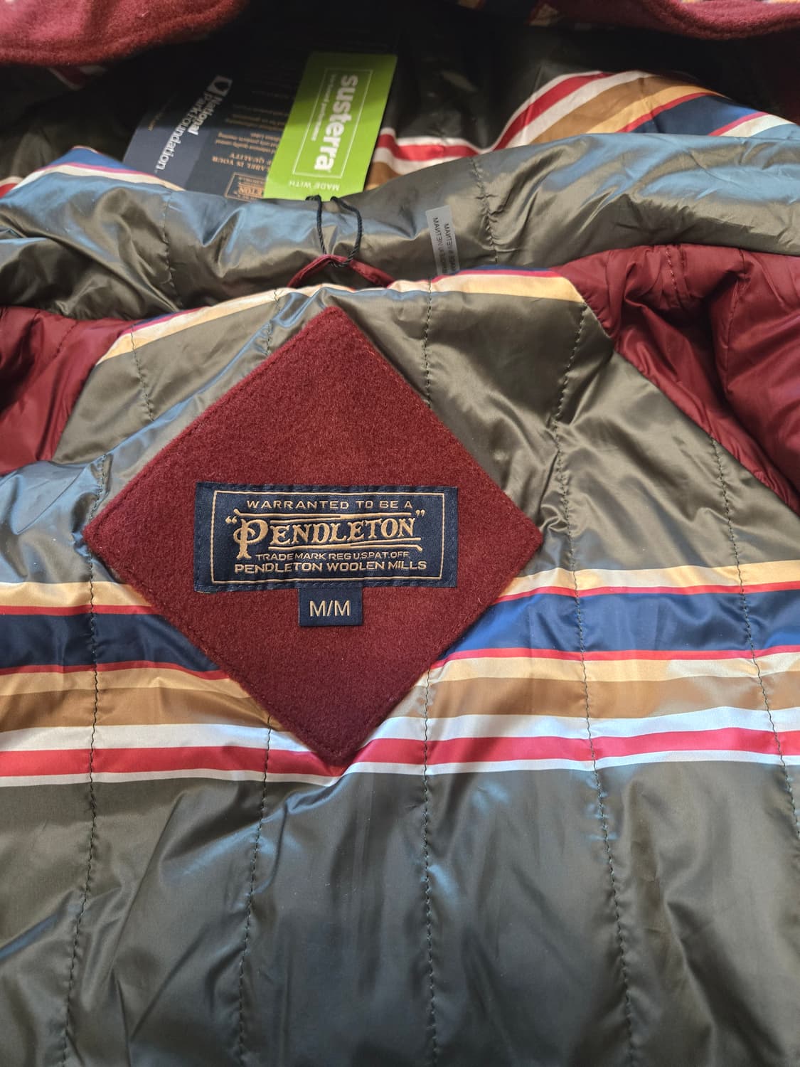 [새상품/M] 펜들턴 베벌리 패치 포켓 울 아노락 코트 (파이어드 브릭) 상품이미지6