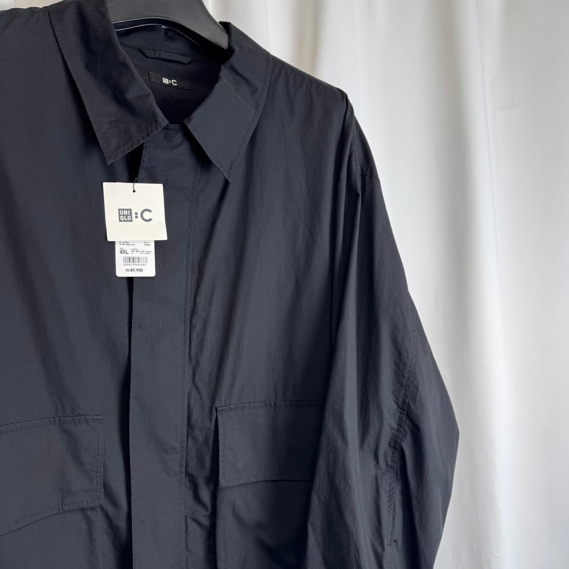 유니클로 C 코튼 쇼트 블루종 자켓 블랙 4XL 상품이미지4