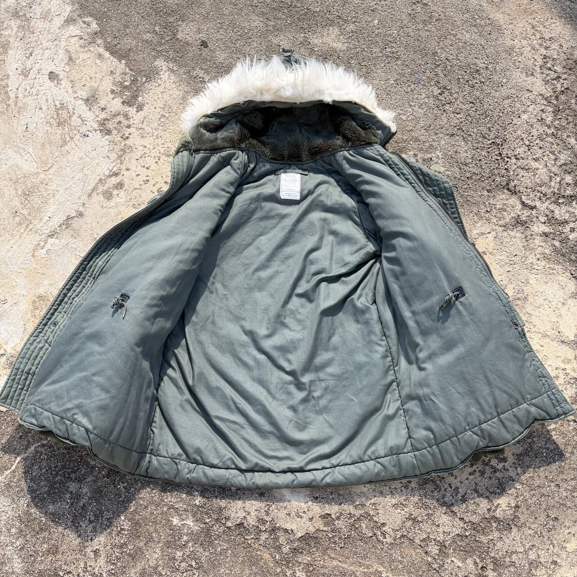 00s USA 미군 오리지널 N-3B 익스트림 파카 M 상품이미지7