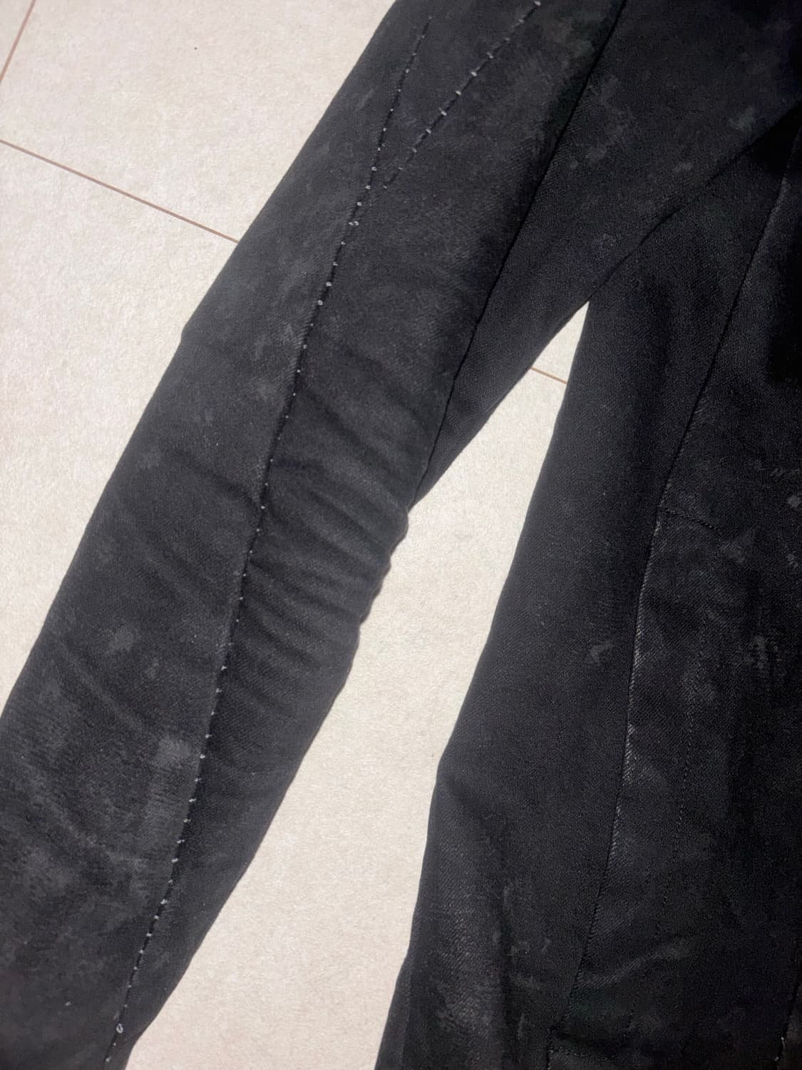 수소봉제왁스코팅 바이커 재킷 상품이미지1