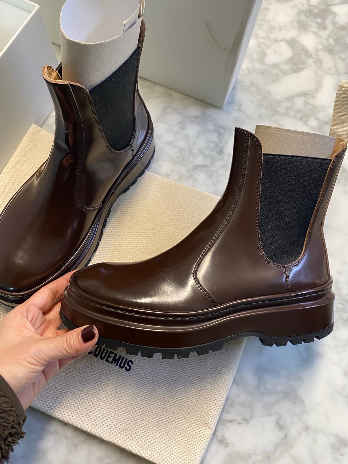 자크뮈스 첼시부츠 브라운37 상품이미지4