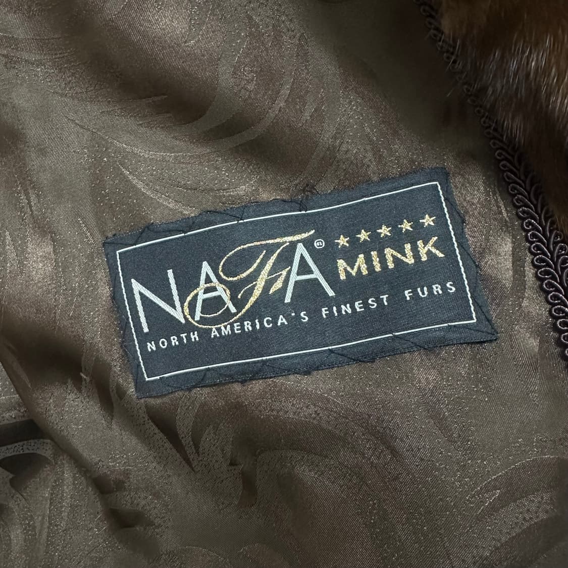 에소지아 브라운 NAFA 밍크 코트 자켓 (66) J28 상품이미지8