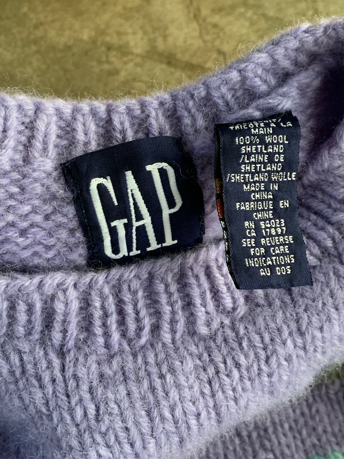 90s GAP 핸드니트 스키 스웨터 상품이미지2