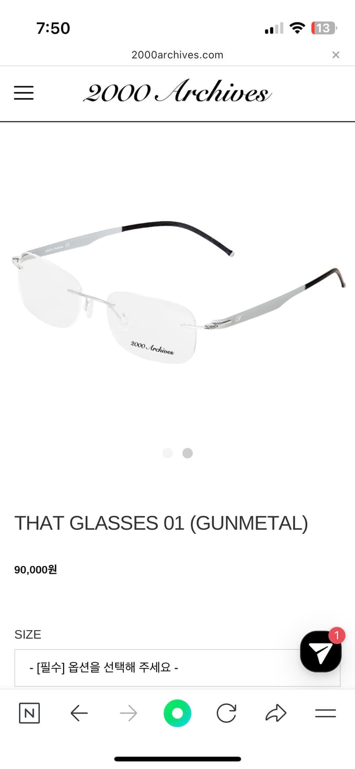 That GLASSES 01 (GUNMETAL) 상품이미지2