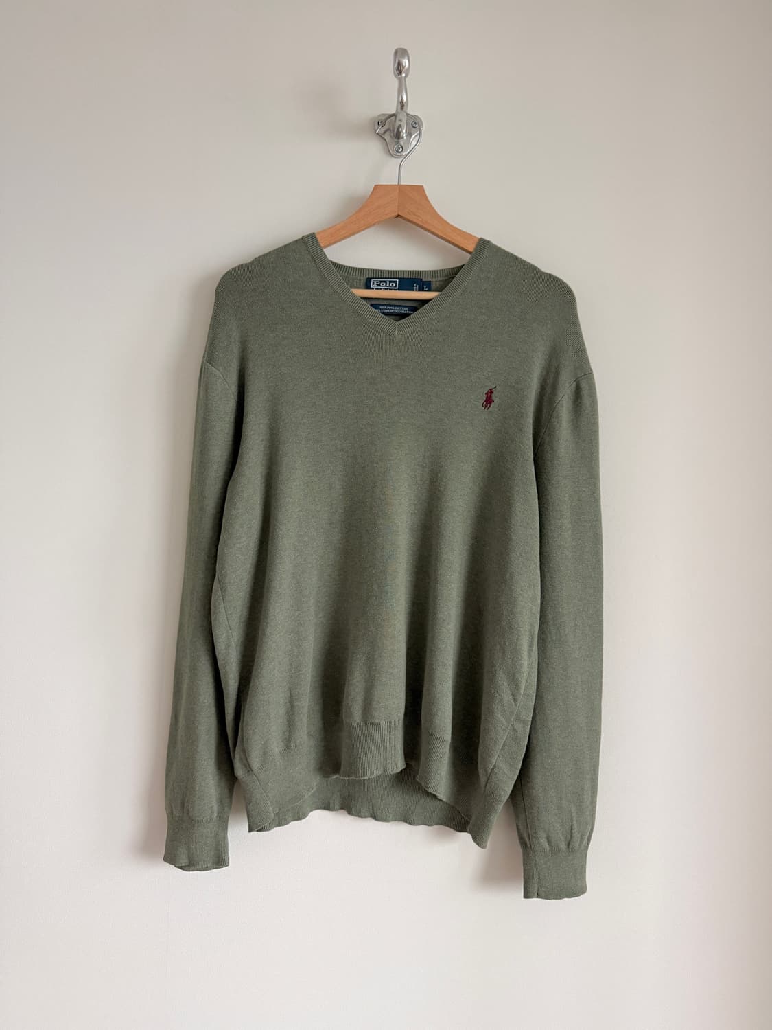 폴로 랄프로렌(Polo Ralph Lauren) 코튼 브이넥 니트 상품이미지1