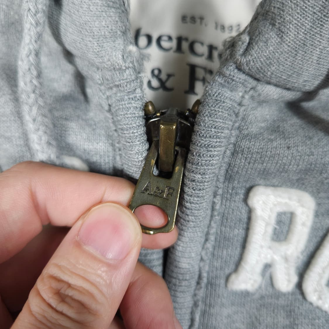 아베크롬비 그레이 후드집업  상품이미지3