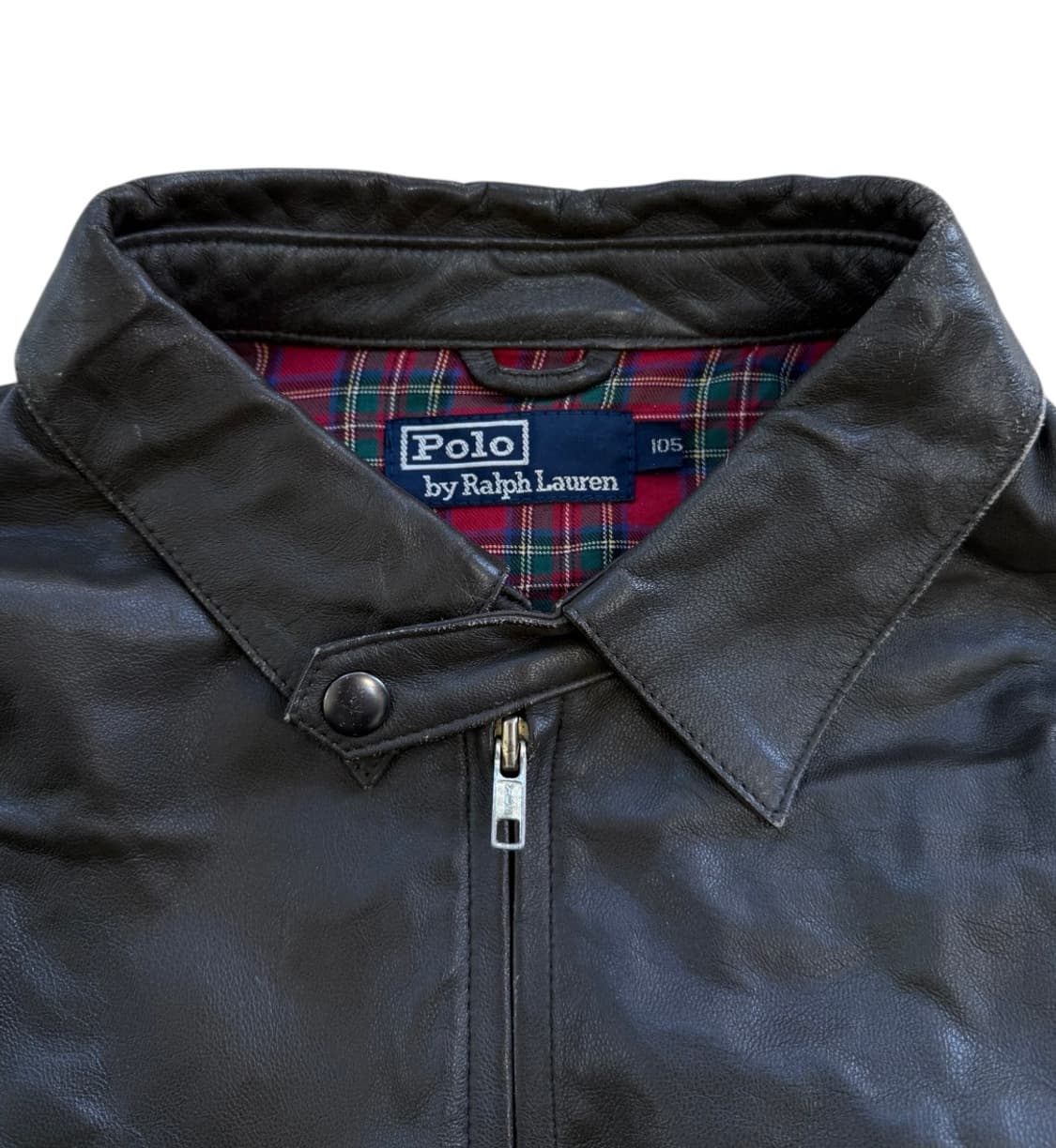 폴로 랄프 로렌 90‘s 일경물산 쉽스킨 레더 스윙톱 자켓 상품이미지7