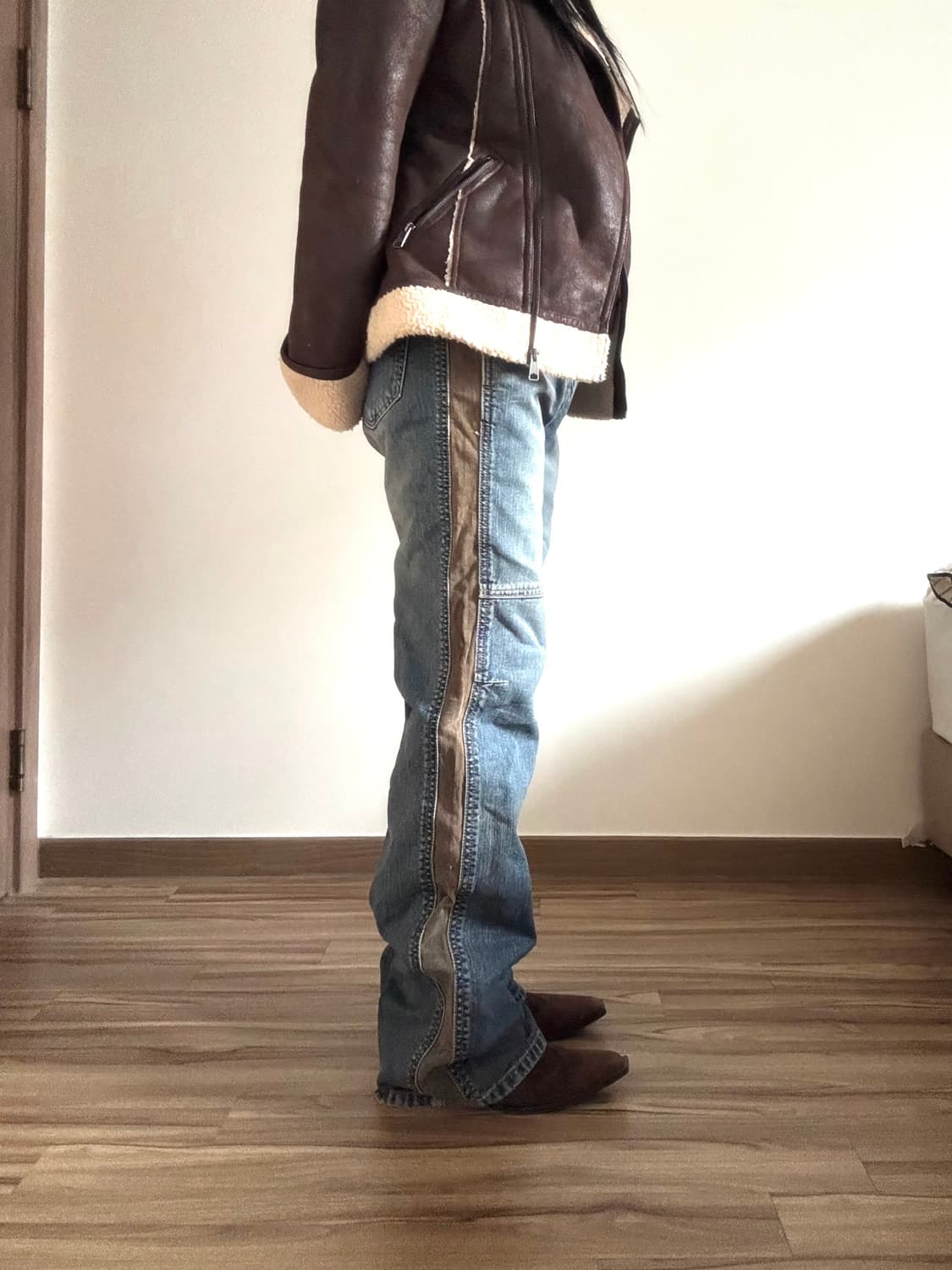 그런지 데님 팬츠 상품이미지4