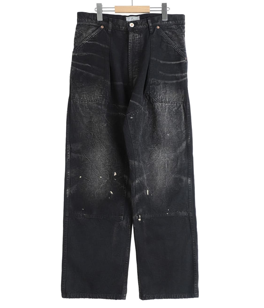 [3]25AW 헤릴 덕 페인터 팬츠 블랙 상품이미지1