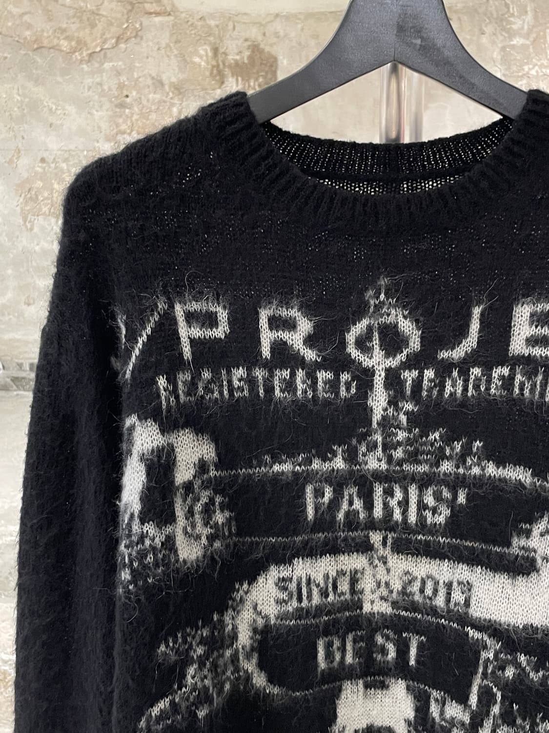 와이 프로젝트 블랙 파리 베스트 모헤어 니트 상품이미지2