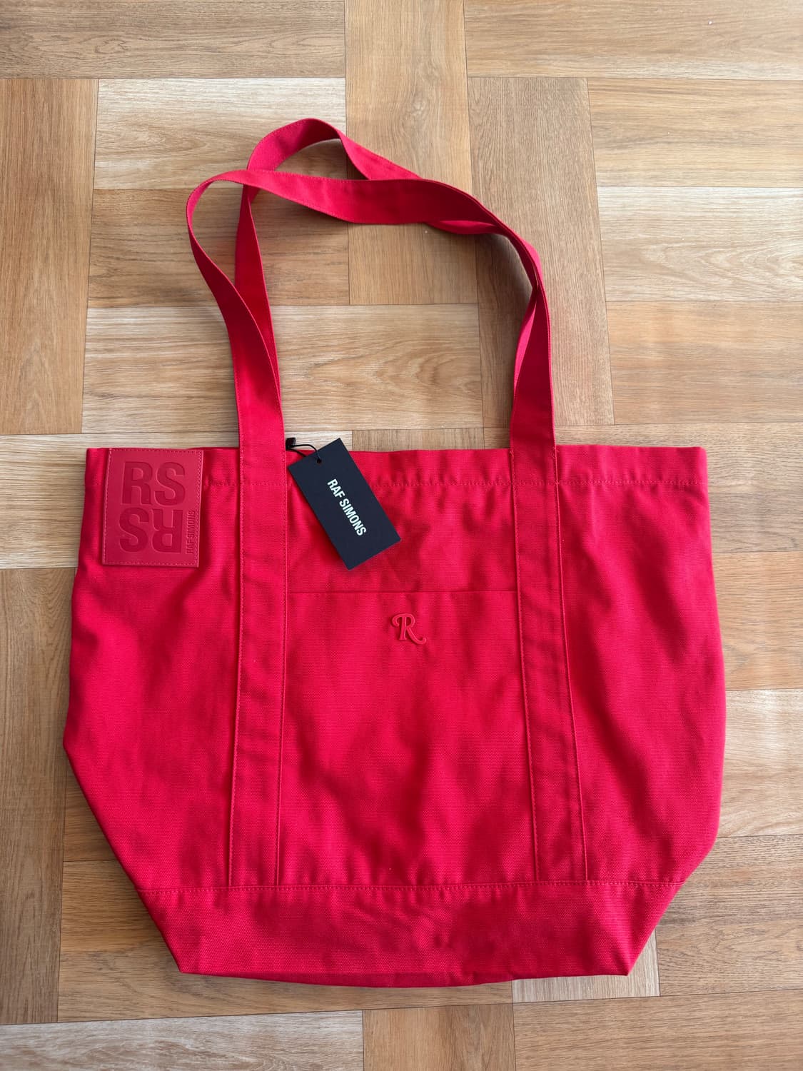 라프시몬스 로고패치 토트백 상품이미지3