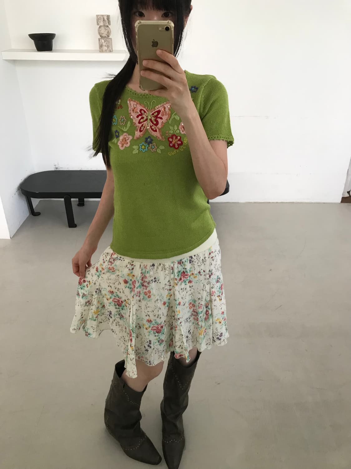 vintage butterfly pattern knit 상품이미지7
