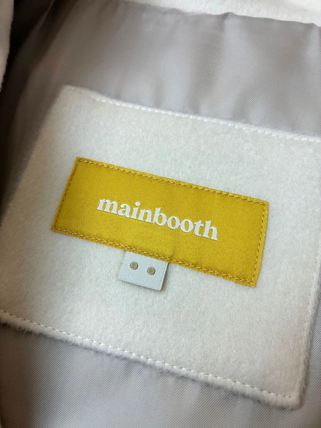 메인부스 MAINBOOTH 아이보리 오버 울 더플 코트 PN5770 상품이미지9