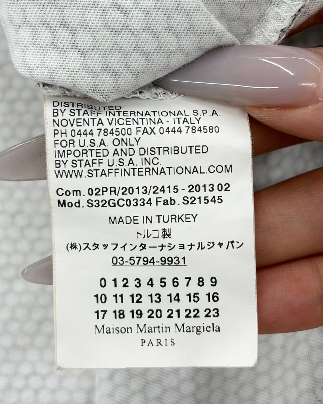 mm6 메종 마르지엘라 일루전 그래픽 폴카 도트 하프 티셔츠 상품이미지9
