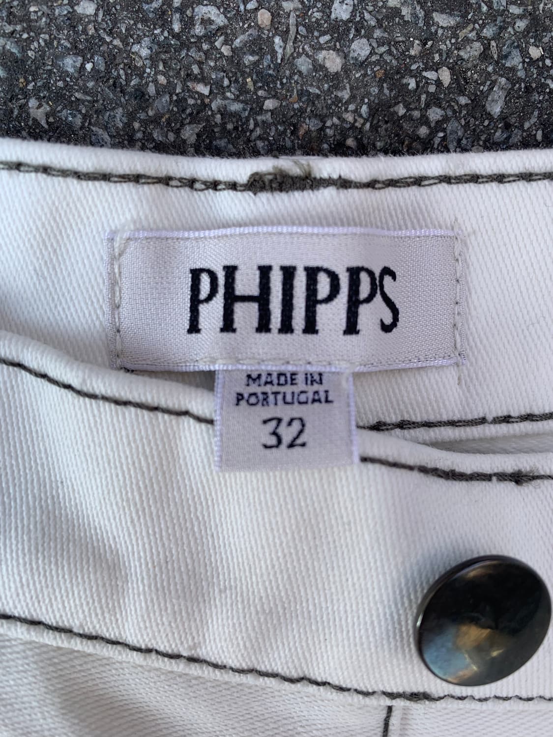 핍스 화이트 코튼 팬츠 상품이미지5